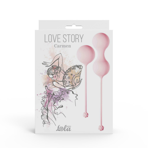 Vaginal balls set Love Story Carmen Tea Rose 3011-01lola