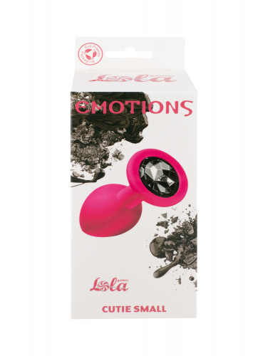 Anální kolík Emotions Cutie Small Pink black crystal 4011-02Lola